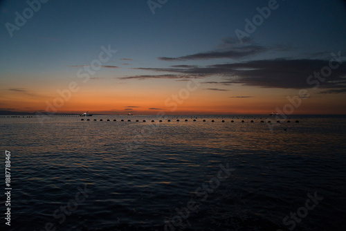 Wallpaper Mural Sunrise Over a Quiet Oyster Farming Bay in Japan Torontodigital.ca