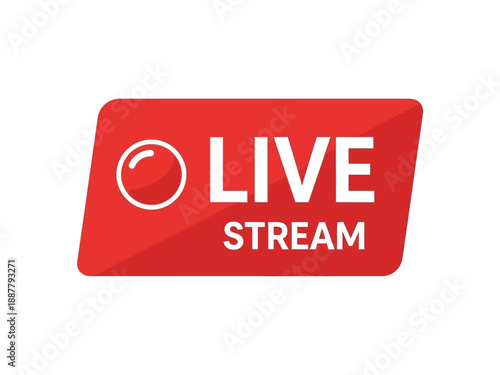 Live stream icon symbolizing real-time online broadcasting and digital media transmission technology
