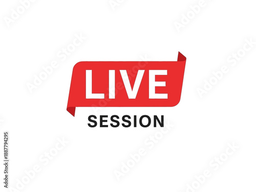 Live session graphic illustration on a clean white background viewed from directly above