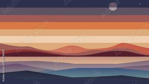 Minimal Atmospheric Layers Abstract Vector Background