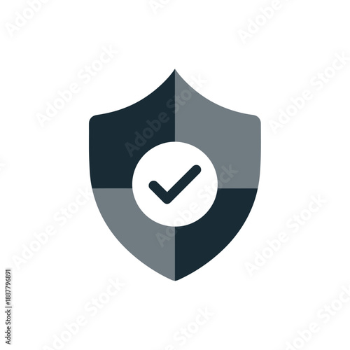 Shield icon with check mark.