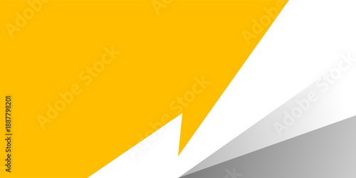 Abstract Yellow and gray arrow shape modern background with space for text and message. template design