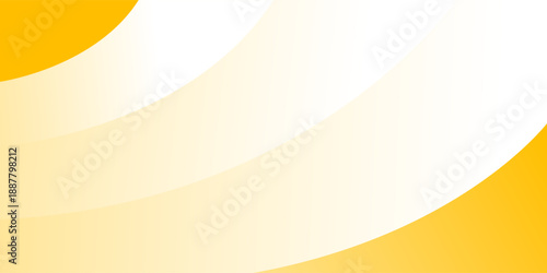 Yellow and white curve modern background with space for text and message. template design