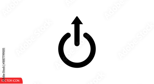 Free Download Black power button icon symbol. - GFXLoad