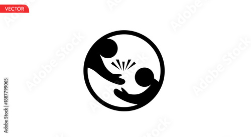 Black and white mother holding baby.