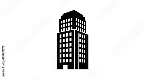 Modern High Rise Office Building Tower.