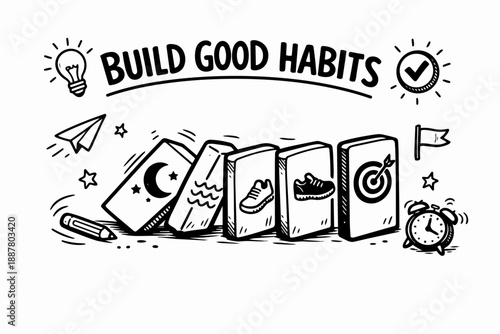 Building good habits and routines for self-improvement and achieving personal goals
