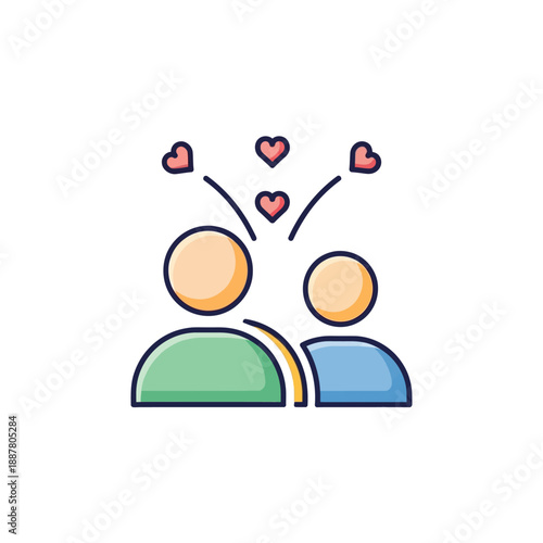 Two people in love relationship.