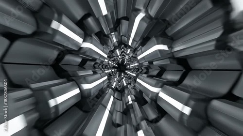 Abstract geometric background with llic hexagons creating a futuristic and modern design.