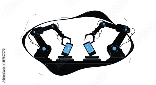 Wearable smartphone holder device with three mobile phone attachments for hands-free use in modern tech accessories and innovative gadgets