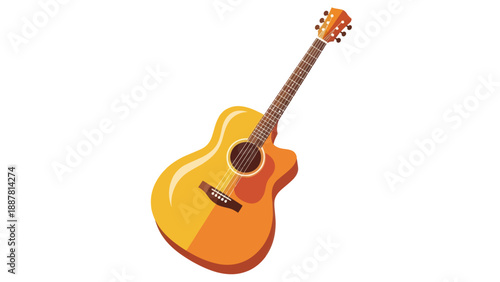 Acoustic Guitar Illustration