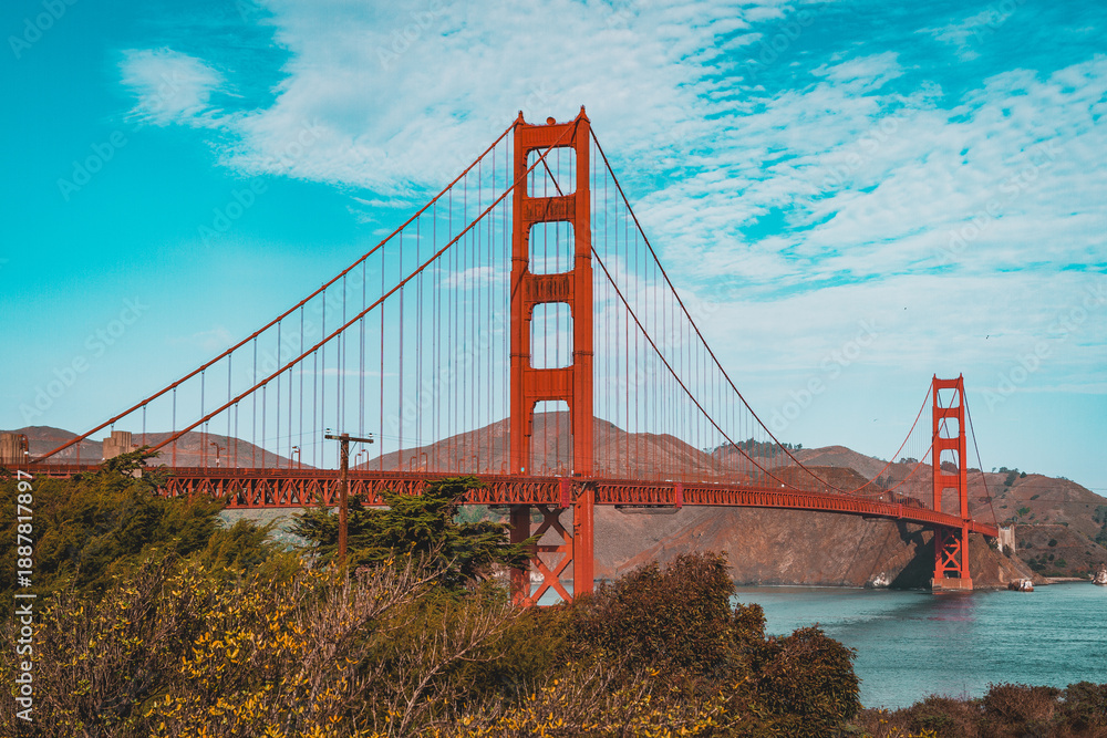 Fototapeta premium Golden Gate Bridge, San Francisco, Cailfornia.
