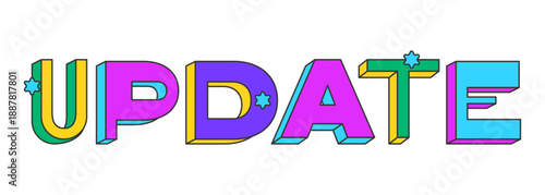 Help playful 3D text design. Assistance request. Customer support. User guidance. Website faq service. Multicolor block letters. Retro funky style with stars. Pop culture. Montserrat font used