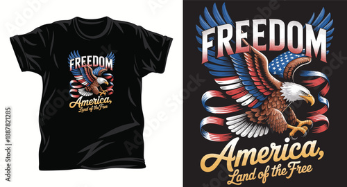 American eagles graphic vector t shirt design print.