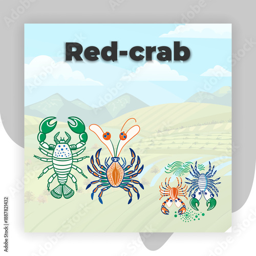 Crab-silhouette, crab-vector, crab-icon, crab-outline, crab-shape, crustacean-silhouette