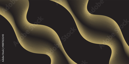 Dark Background with Elegant Gold Stripes Line Pattern for Luxury, Premium, and Modern Design Style