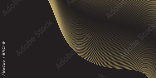 Dark Background with Elegant Gold Stripes Line Pattern for Luxury, Premium, and Modern Design Style