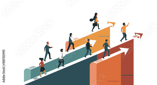 Visualizing Team Momentum and Career Progression on the Corporate Success Ladder