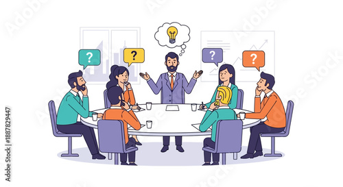 Leadership Presentation: Senior Executive Unveils Breakthrough Strategy to Engaged Team Facing Critical Questions