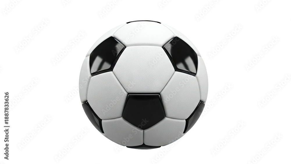 Fototapeta premium Classic Black and White Soccer Ball
