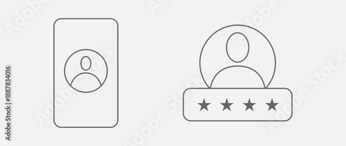 Vector flat illustration in grayscale. Avatar, user profile, person icon, gender neutral silhouette, profile picture. Suitable for social media profiles, icons, screensavers and as a template.