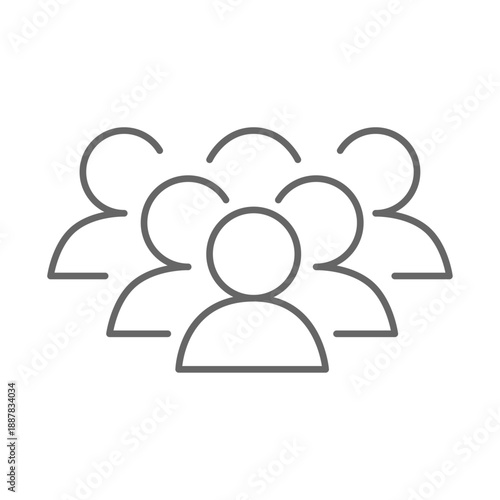 Vector flat illustration in grayscale. Avatar, user profile, person icon, gender neutral silhouette, profile picture. Suitable for social media profiles, icons, screensavers and as a template.