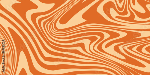 Retro caramel line background. Salted caramel liquid desert texture.
