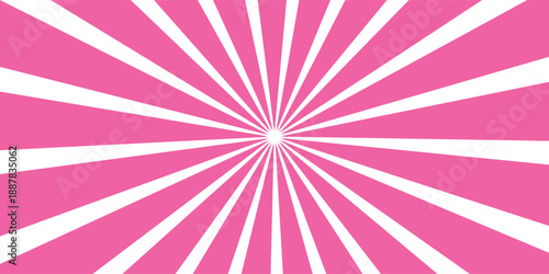 Dark Hot Pink color and white color Sunburst for the background. flag of japanese. The rising sun.