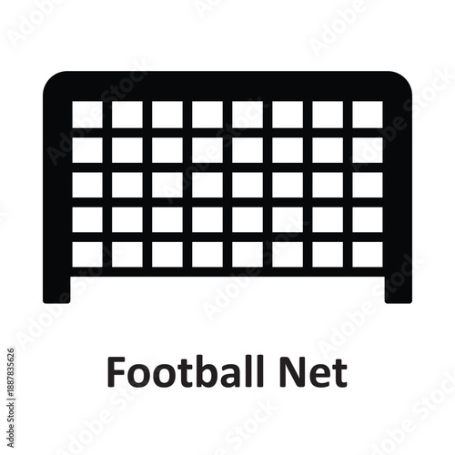 Football Net Vector icon which can easily modify or edit