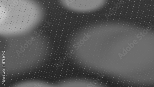 Gray Bokeh Background with Falling Dots