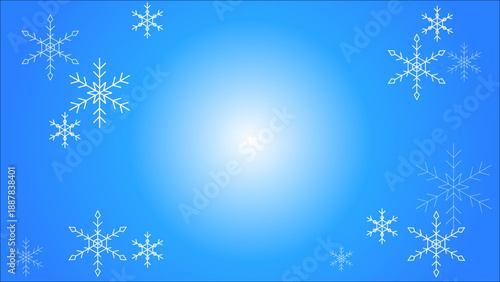 雪　結晶　背景