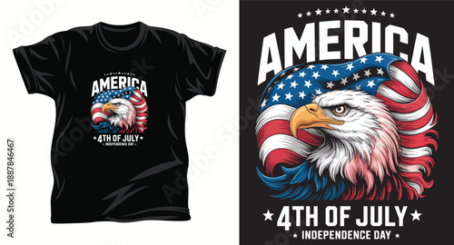 American eagles graphic vector t shirt design print.