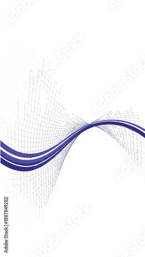 Abstract Blue Wave Flow in Grid Corridor