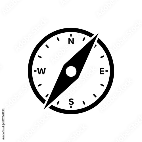 Compass Navigation Tool Direction Indicator.