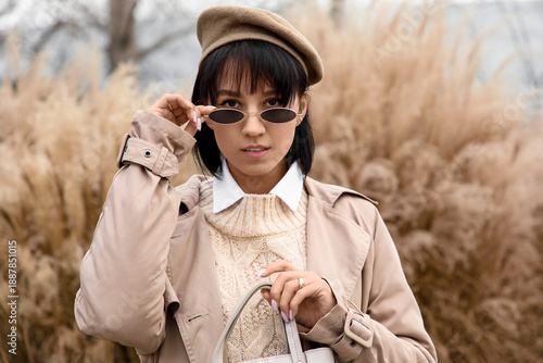 Beautiful young stylish wom...