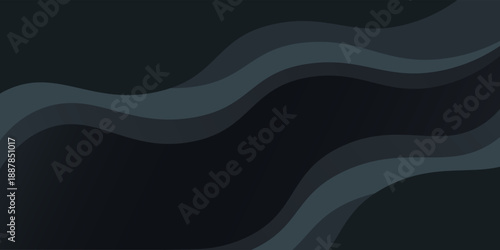Dark gray dynamic abstract vector background with shadow, blend wavy line, and simple design. Creative premium gradient. smart design 3d cover of business design.Eps10 vector