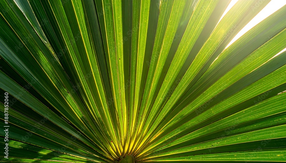 Obraz premium green palm leaf
