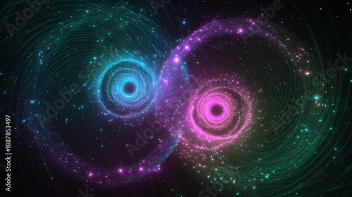 Intertwined Spirals of Cosmic Energy