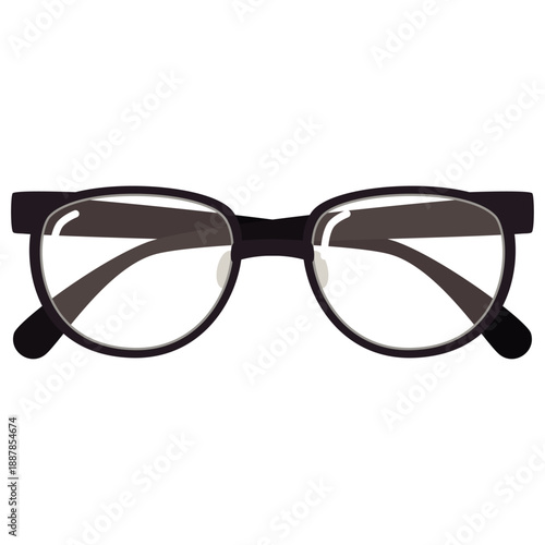 シンプルなメガネのイラスト