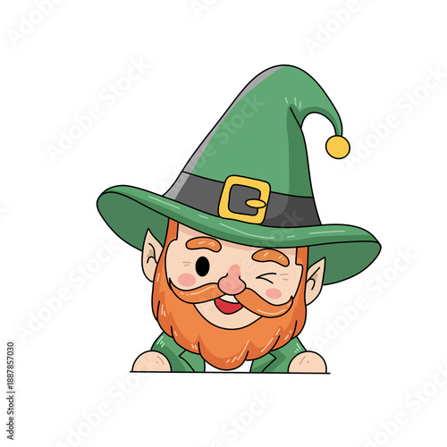 Obraz na płótnie Leprechaun Character Irish Folklore Illustration