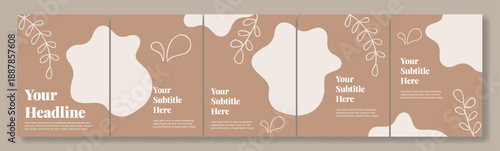 Skin care and wellness social media posts pack, promotional banner bundle, carousel set, motivational quotes, digital advertising templates, branding kit, modern ad layout, multipurpose square flyer