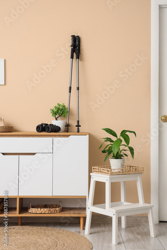 Interior of stylish room wi...