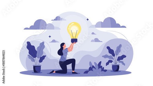 Man and woman communicating with each other represented by many blue speech bubbles floating above them in the air.