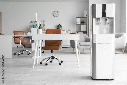 Interior of light office wi...