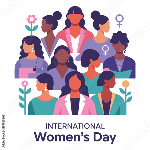 International Women’s Day Concept – Strong Women, Unity & Empowerment