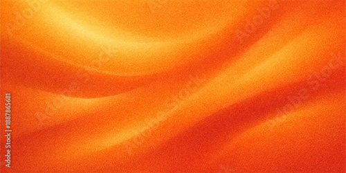 Abstract orange silk fabric background with soft golden satin waves and liquid motion texture in a shiny vector illustration design