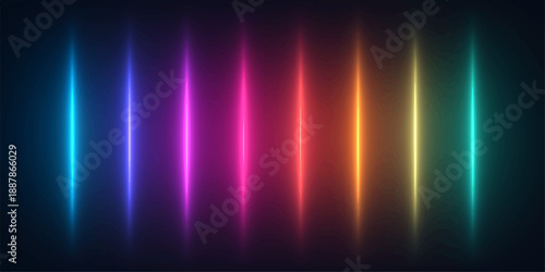 Abstract colorful background vector with glowing blue and purple lines featuring bright light energy and digital motion waves in a dark space backdrop art illustration