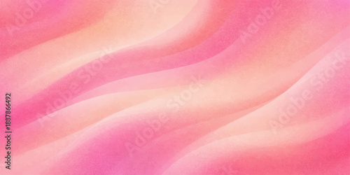 A soft pink abstract background features flowing silk satin waves and a smooth rose textile pattern in a light vector illustration design