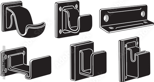 Set of metal bracket designs for industrial use cases