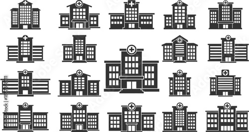 Set of medical buildings